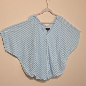 AGB Sky Blue Striped Blouse